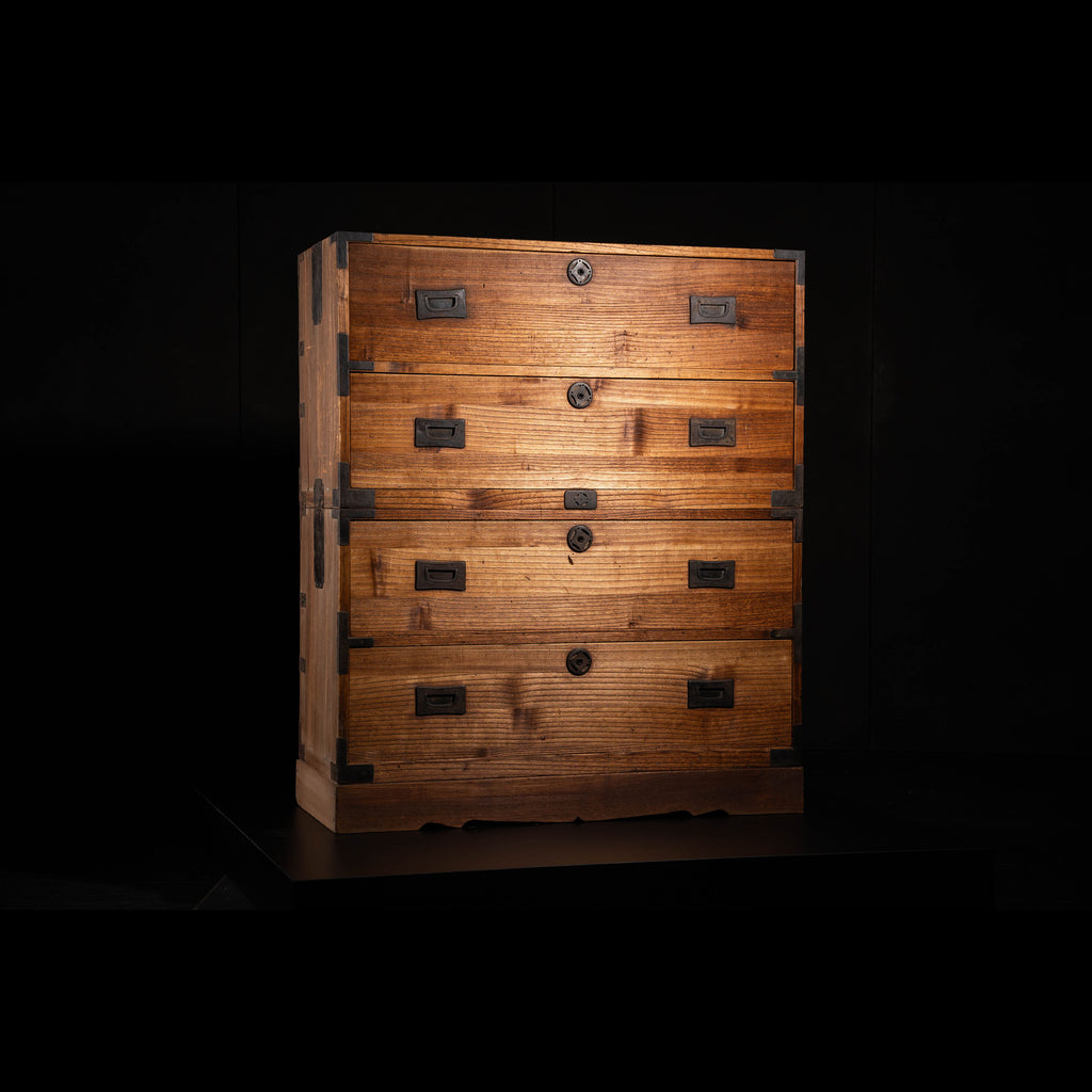 Antique Stacked Tansu Chest C0866 | Vintage Japanese Furniture