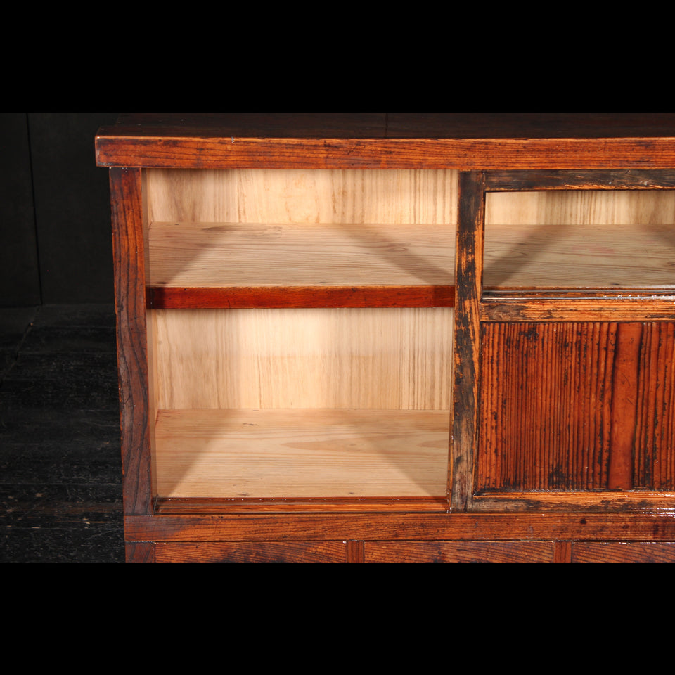 けやきと杉の茶箪笥 B0967