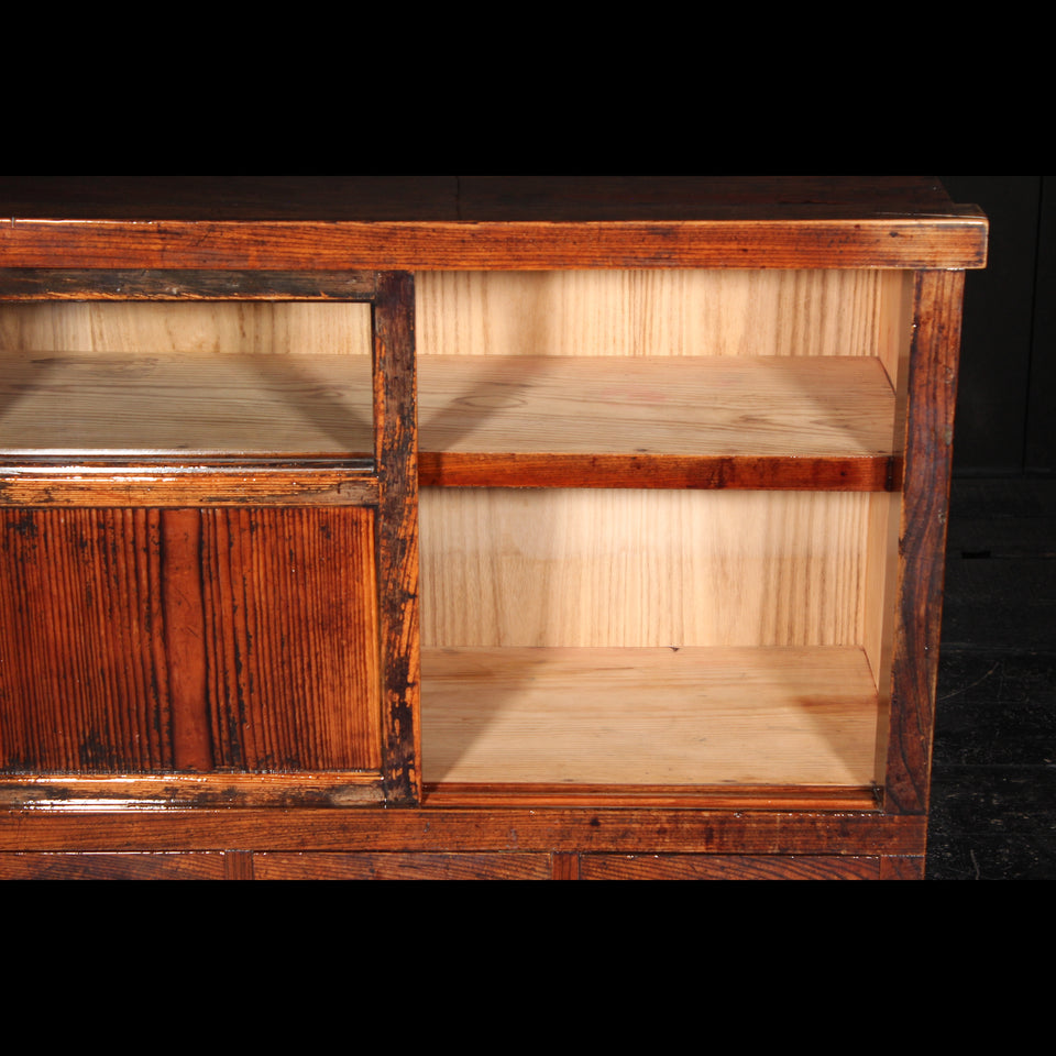 けやきと杉の茶箪笥 B0967