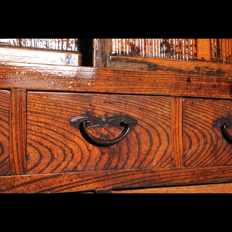 けやきと杉の茶箪笥 B0967