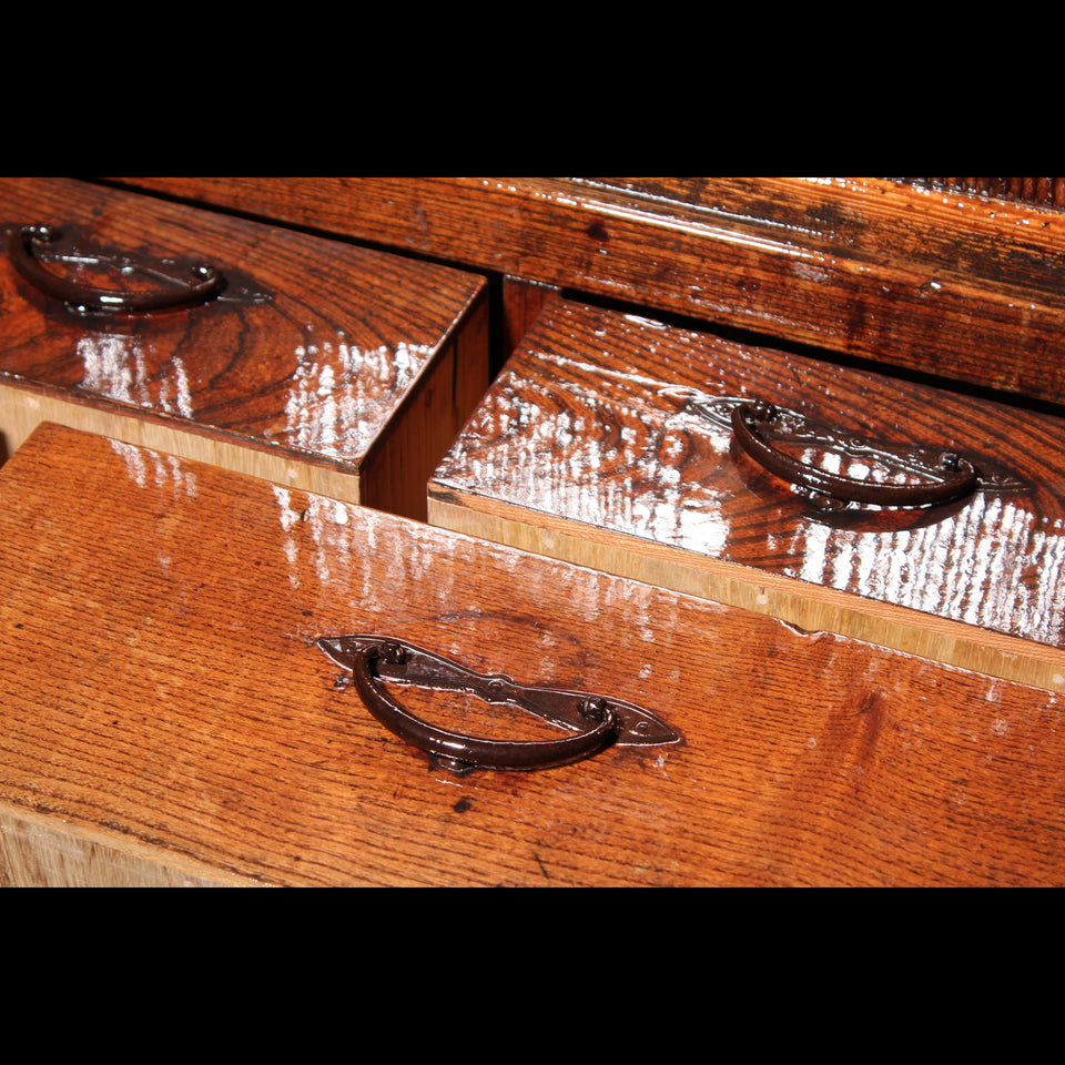 けやきと杉の茶箪笥 B0967