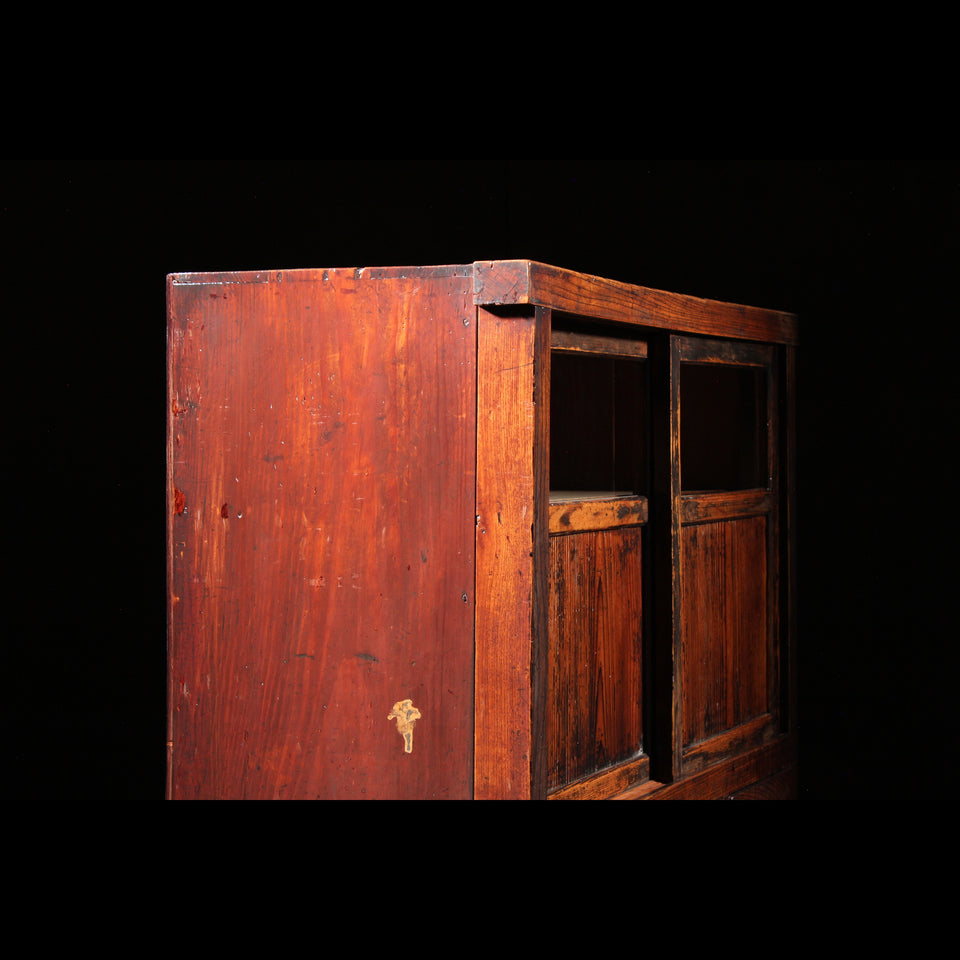 けやきと杉の茶箪笥 B0967