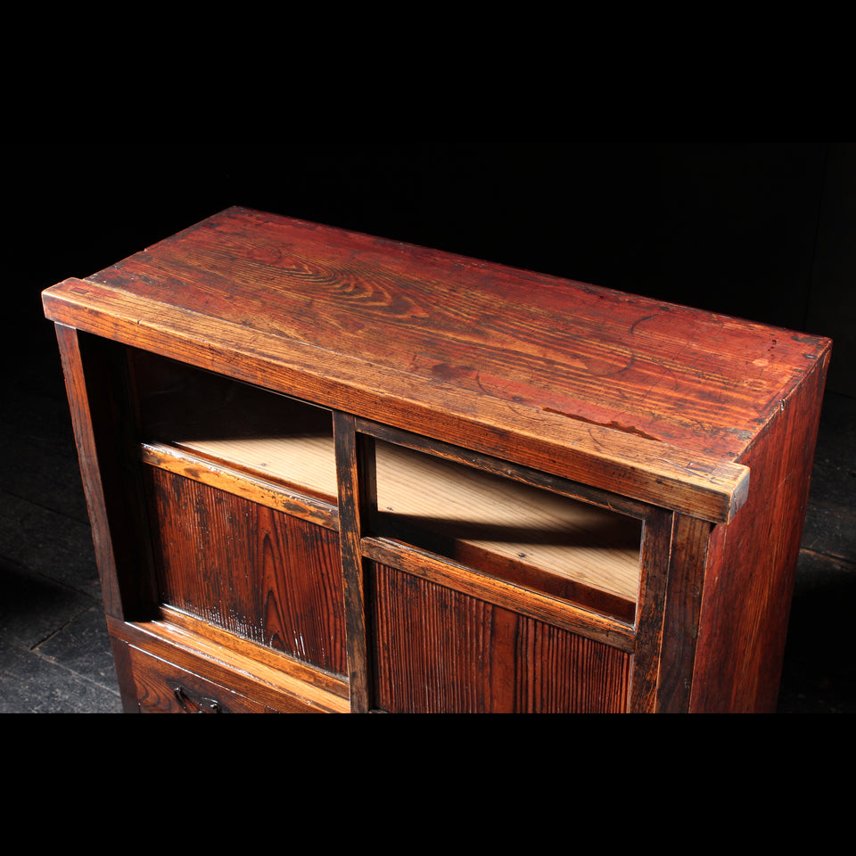 けやきと杉の茶箪笥 B0967