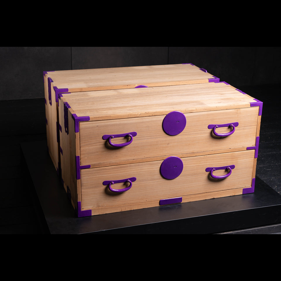 菖蒲金具の重ね箪笥 B0483