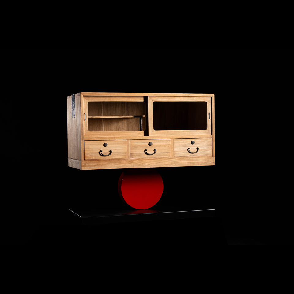 朱円の桐箪笥 B0132