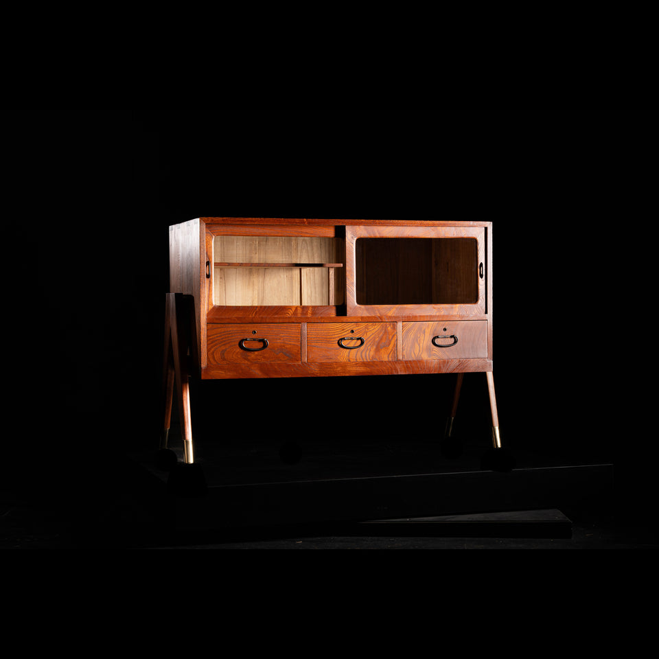 前欅のキャビネット B0096